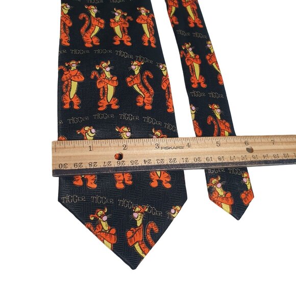 Disney Tigger Necktie Men Featuring Winnie The Pooh Vintage Collectable Cartoon - Picture 3 of 5